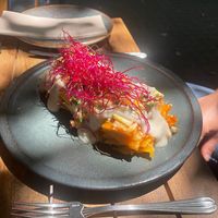 Lasaña de verduras con queso de anacardos   at PÖTSTOT in Barcelona