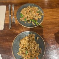 All paella in plate  at PÖTSTOT in Barcelona