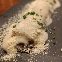 Canelón setas trufadas at PÖTSTOT in Barcelona