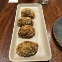 Catalanyan style croquettes at PÖTSTOT in Barcelona