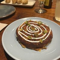 Potato omelette at PÖTSTOT in Barcelona