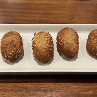 Black Truffle and Pea Croquettes - 8.5/10  at PÖTSTOT in Barcelona