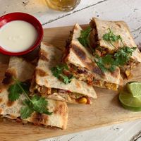 Vegetarian quesadilla at Shantaram in Nha Trang