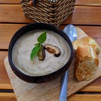 Mushroom cream-soup at Shantaram in Nha Trang