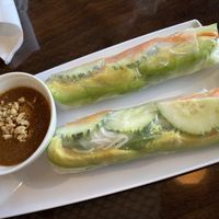 Spring rolls w/avocado & peanut sauce   at Pho Company Noodle House in Deland