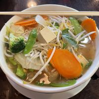 Pho with the side plate added  at Pho Company Noodle House in Deland