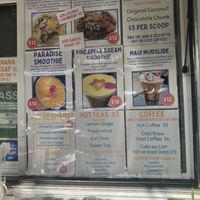 Small but tasty menu  at Maui Garden Grove Cafe in Haiku