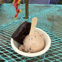GF taro brownie and coconut chocolate chunk ice creamm  at Maui Garden Grove Cafe in Haiku