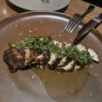 Lions mane mushroom with chimmichuri   at Lona Misa in South Yarra