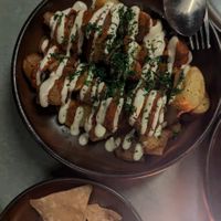 Patatas bravas $18.00: perfectly cooked and great sauces at Lona Misa in South Yarra