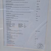 Outside menu (when I came here before) at Lona Misa in South Yarra