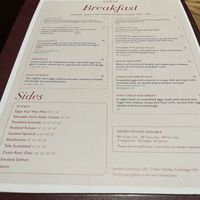 New, non-vegan breakfast menu 🥲  at Lona Misa in South Yarra