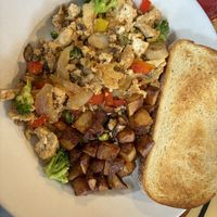  Tofu scramble with potatoes  at Cafe This Way in Bar Harbor