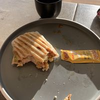 Tasty vegan burrito with green sauce  at Zendo - Coffee Shop in Albuquerque