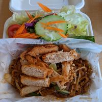 Pad Thai w/ Soy Nuggets at Thai Vegan in Albuquerque