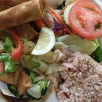 Stir fry veggies dinner combo at Thai Vegan - temporarily closed in Albuquerque