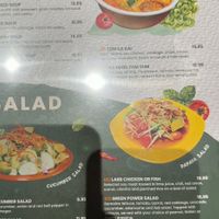 Soups and salads  at Thai Vegan in Albuquerque