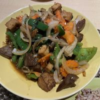 Eggplant stir fryy  at Thai Vegan in Albuquerque