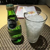 Ice with mineral water😄 at Thai Vegan in Albuquerque