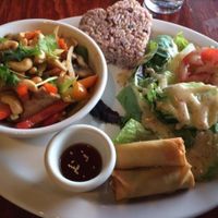 cashew 'chicken' lunch combo at Thai Vegan - temporarily closed in Albuquerque