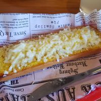 Best vegan cheesy garlic bread in town! at The Wintersun in Geraldton