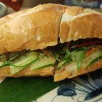 Banh mi with Pate mushroom at Vi Que Kitchen Restaurant in Ho Chi Minh City