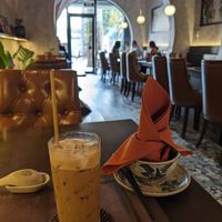 Vietnamese iced coffee at Vi Que Kitchen in Ho Chi Minh City