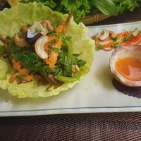 King's salad with chilli passion fruit sauce at Vi Que Kitchen in Ho Chi Minh City