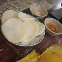 Vegan prawn crackers at Vi Que Kitchen in Ho Chi Minh City