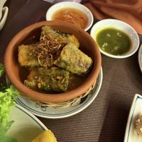 Seaweed wrapped braised tofu also very good   at Vi Que Kitchen in Ho Chi Minh City