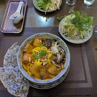 Quang noodles at Vi Que Kitchen Restaurant in Ho Chi Minh City