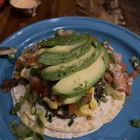 Huevos Rancheros (already assembled )  at Bird & Co in Portland