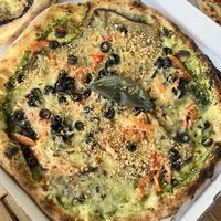 Pizza super vegan  at Pizzeria Nana in Barcelona