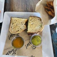 Broadmoor Vegan Burger  at Barrio Charro in Tucson