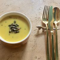 Lentil soup  at Vrindaa in Rome
