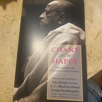 A book I was given for dining with them.  at Vrindaa in Rome