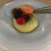 Pistachio cheesecake at Vrindaa in Rome