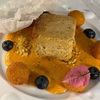 Snow on the mountain - This cashew cheese was incredible!  at Vrindaa in Rome