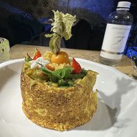 Crepes with vegetablwsvegetables   at Vrindaa in Rome