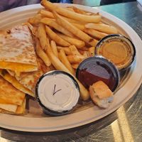 Tacadilla w/fries at Tiger Lily Cafe in Chesterton