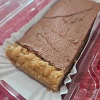 Vegan peanut butter and chocolate bar at Tiger Lily Cafe in Chesterton