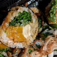 Seasonal roll- pumpkin futomaki at Chunky Cat SUSHI in Edinburgh