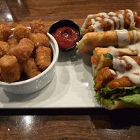 Buffalo chicken sandwich at Bar Vegan ATL in Atlanta