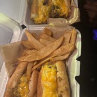 Cheezesteak combo  at Bar Vegan ATL in Atlanta