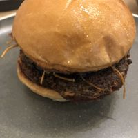 Mushroom burger at Smithburg in South Melbourne
