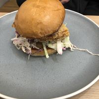 Spicy cauliflower burger at Smithburg in South Melbourne