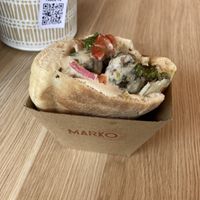 Falafel Pita $13 at Smithburg in South Melbourne
