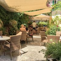 Patio at Aromas in Mallorca