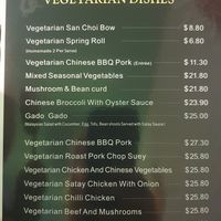 Veg/ Vegan options at Emperor Palace in Frankston