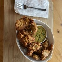 fried oystermushrooms   at Grow in Puerto Viejo De Talamanca